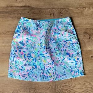 Lilly Pulitzer Pastel Floral Mini Skirt - Blue, Pink & Mint